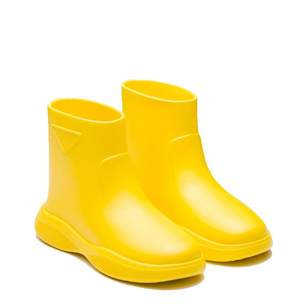 Bottes en caoutchouc avec logo Prada