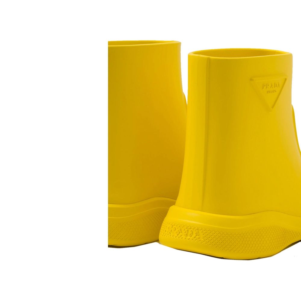 Bottes en caoutchouc avec logo Prada