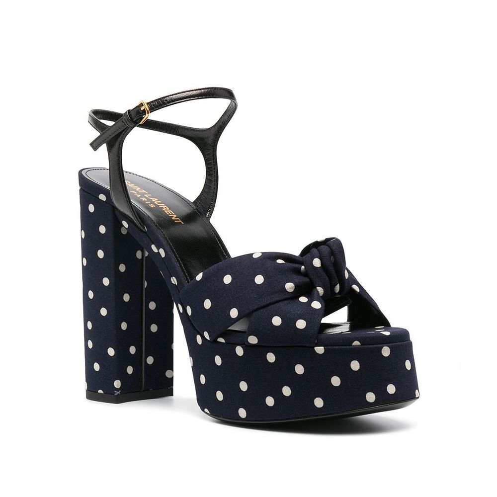 Sandales à pois Bianca de Saint Laurent