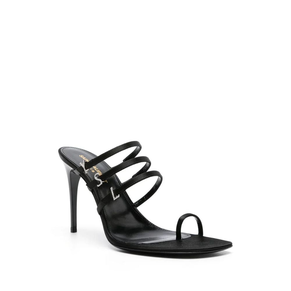 Sandales en satin Jerry 95 de Saint Laurent