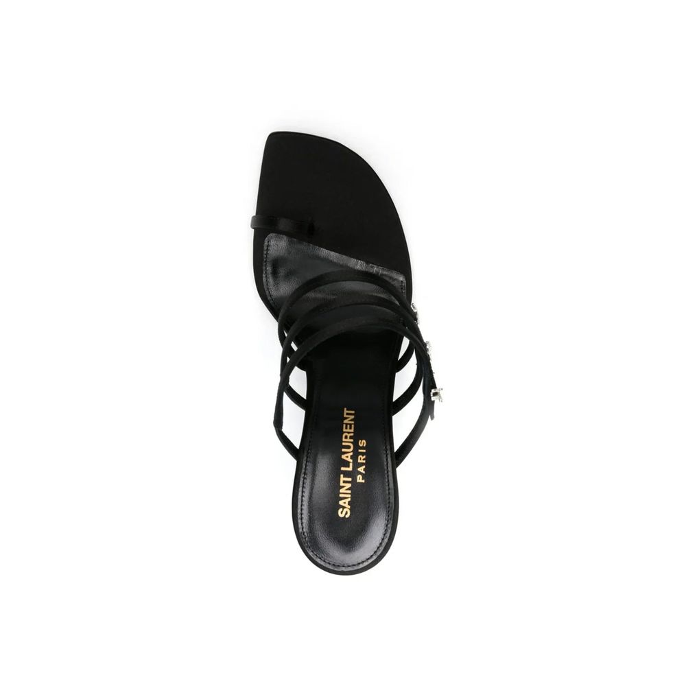 Sandales en satin Jerry 95 de Saint Laurent
