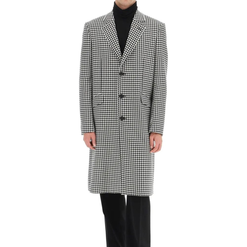 Manteau en laine pied-de-poule Alexander McQueen