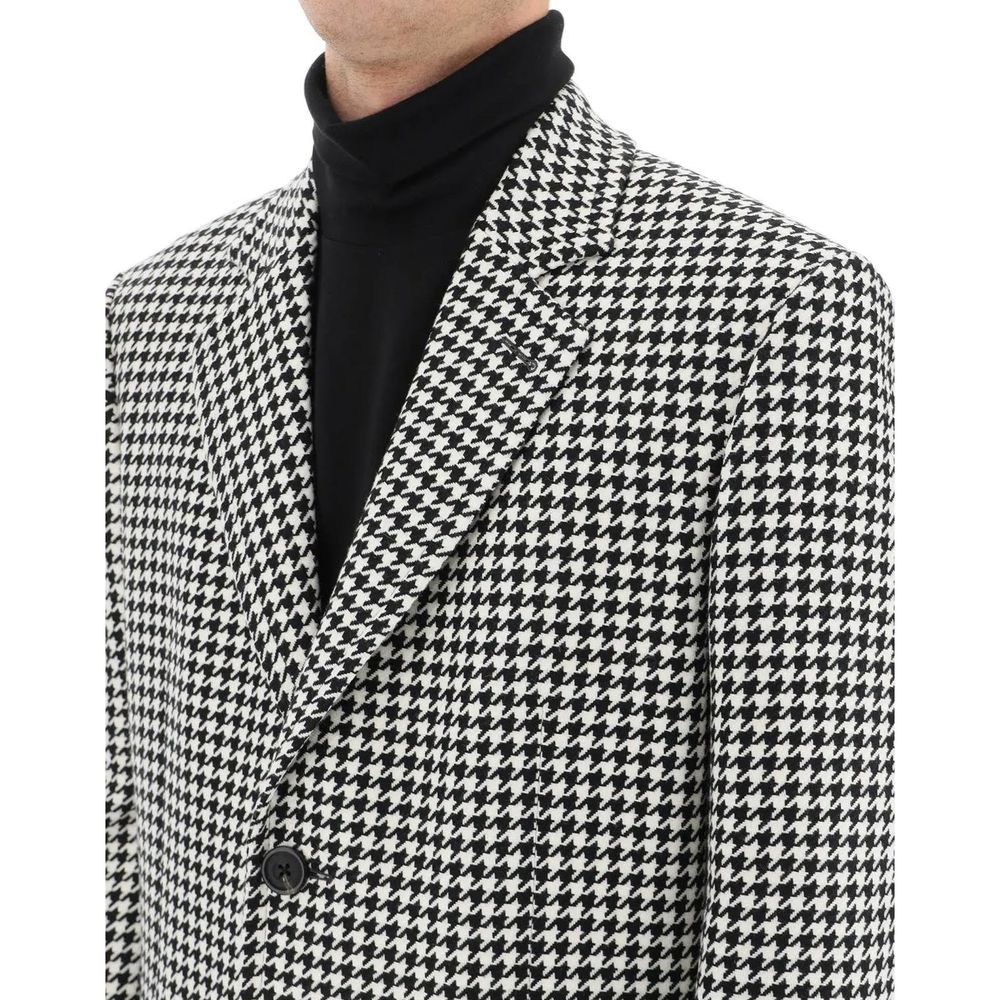 Manteau en laine pied-de-poule Alexander McQueen