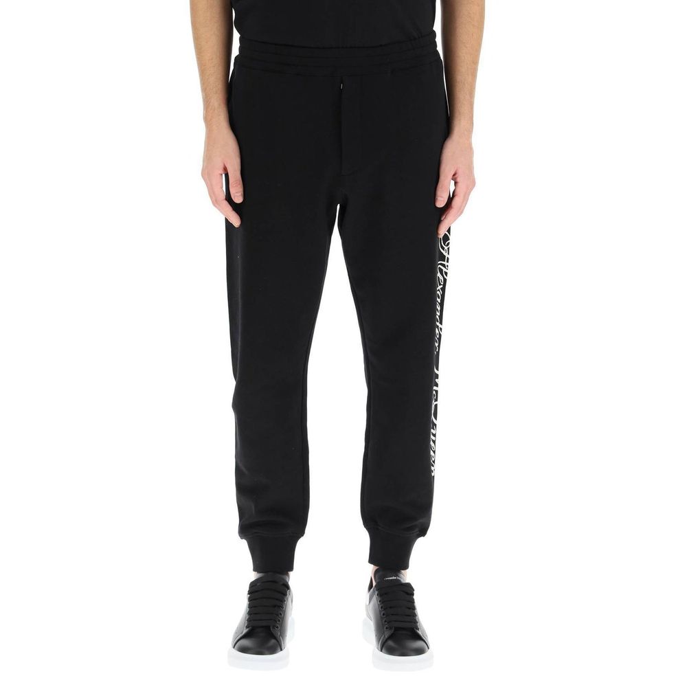 Pantalon en coton avec logo Alexander McQueen
