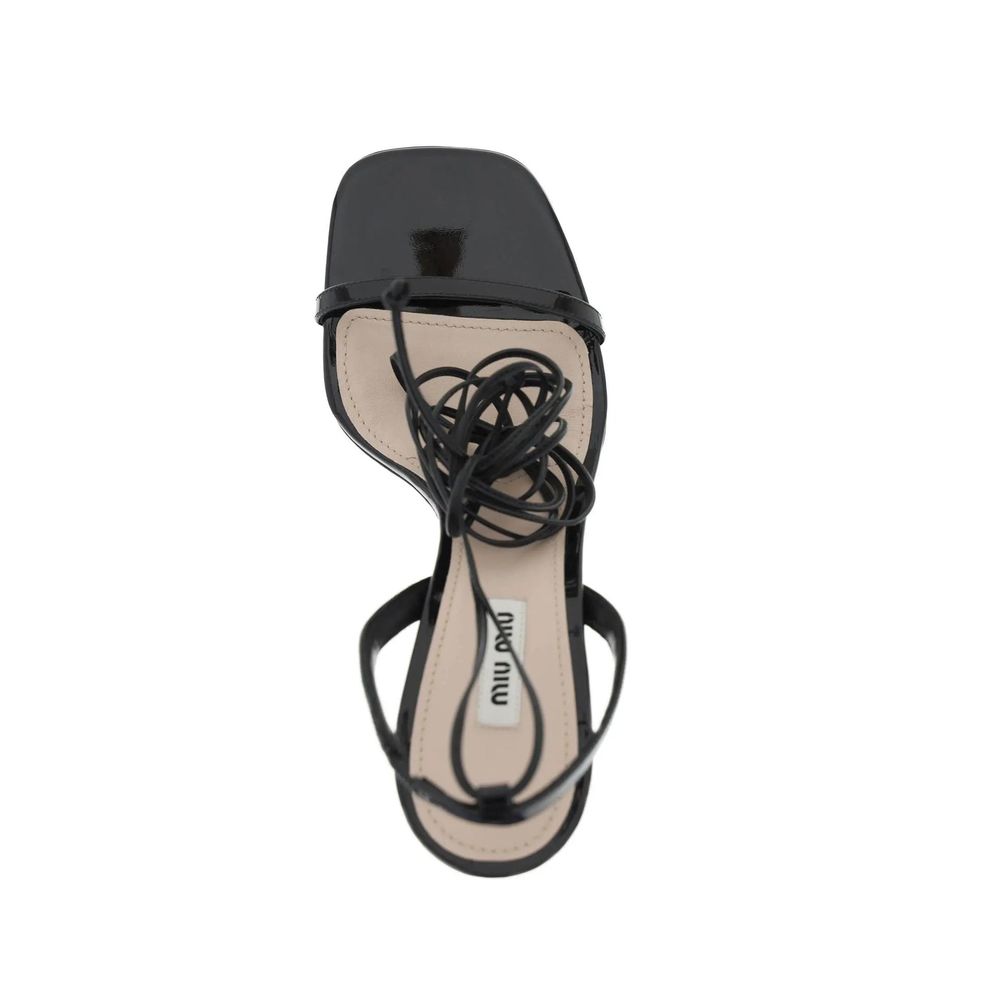 Sandales en cuir Miu Miu