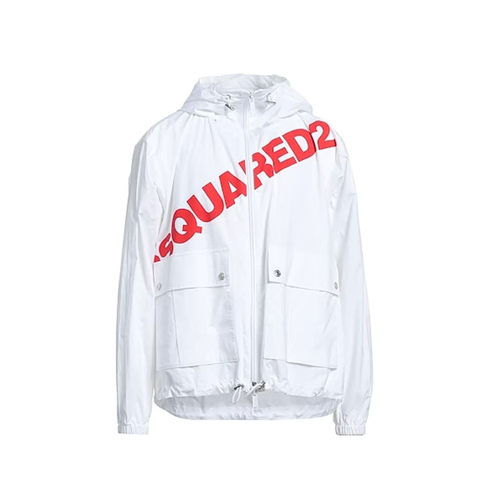 Coupe-vent à capuche avec logo Dsquared²