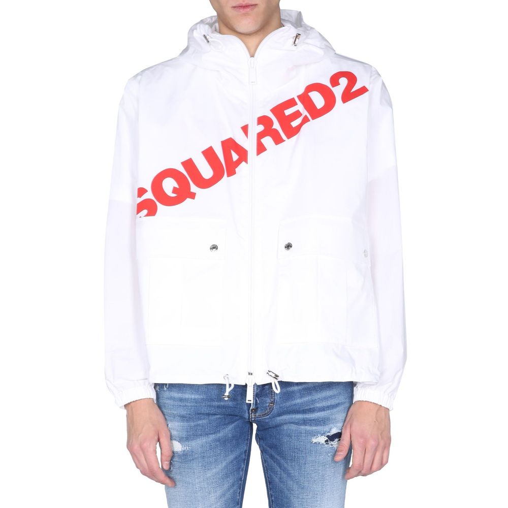 Coupe-vent à capuche avec logo Dsquared²