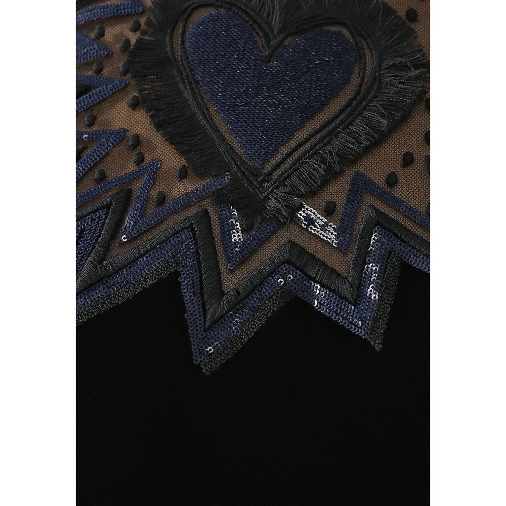Robe midi en velours avec bordure en fourrure Fendi
