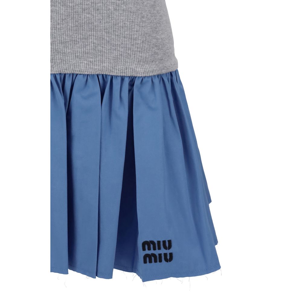 Mini-robe sans manches Miu Miu