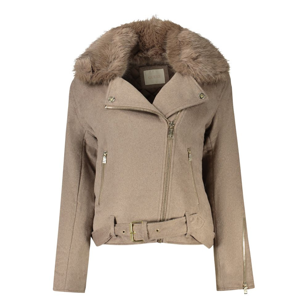 Vestes et manteaux en coton beige Guess Jeans