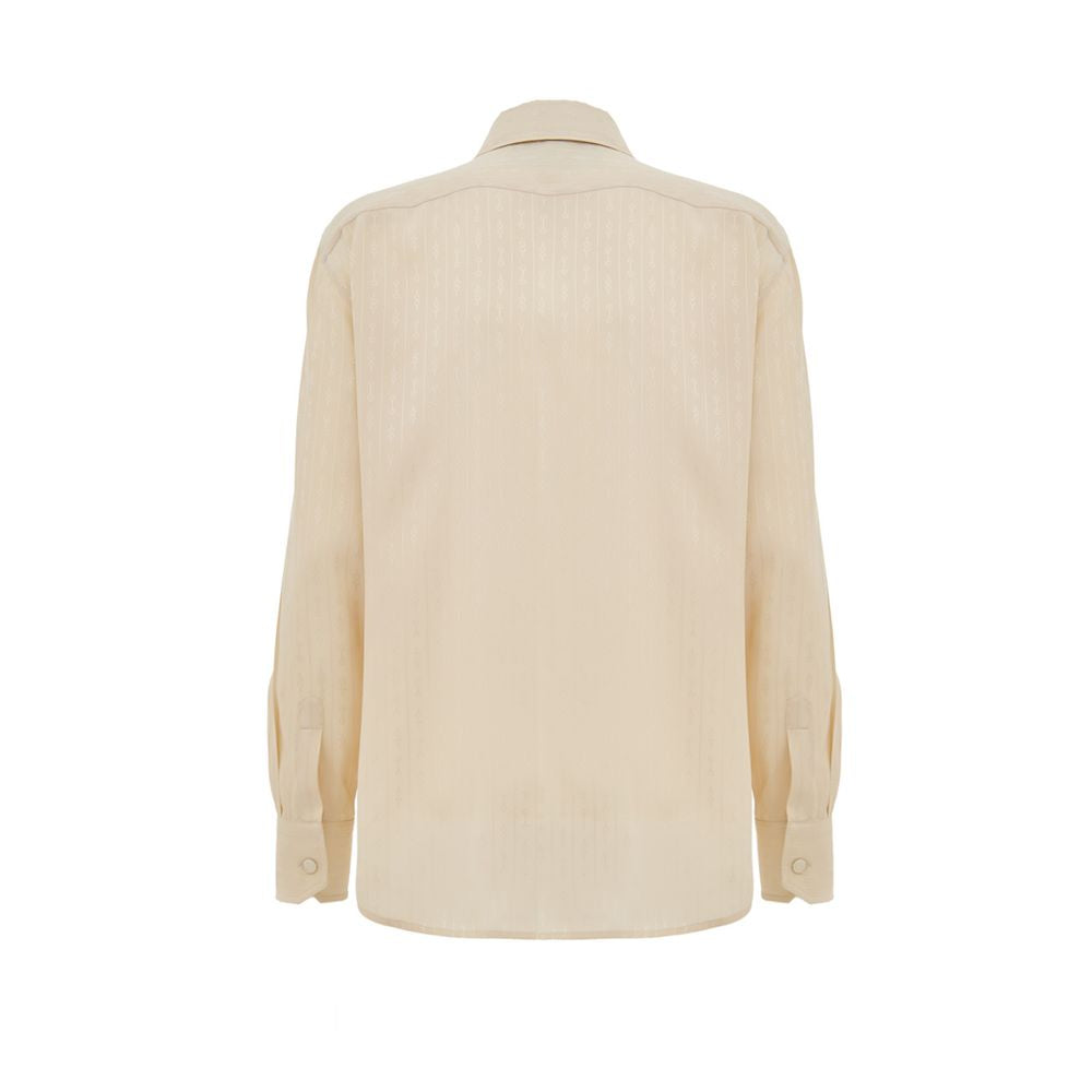 Chemise en soie beige Gucci