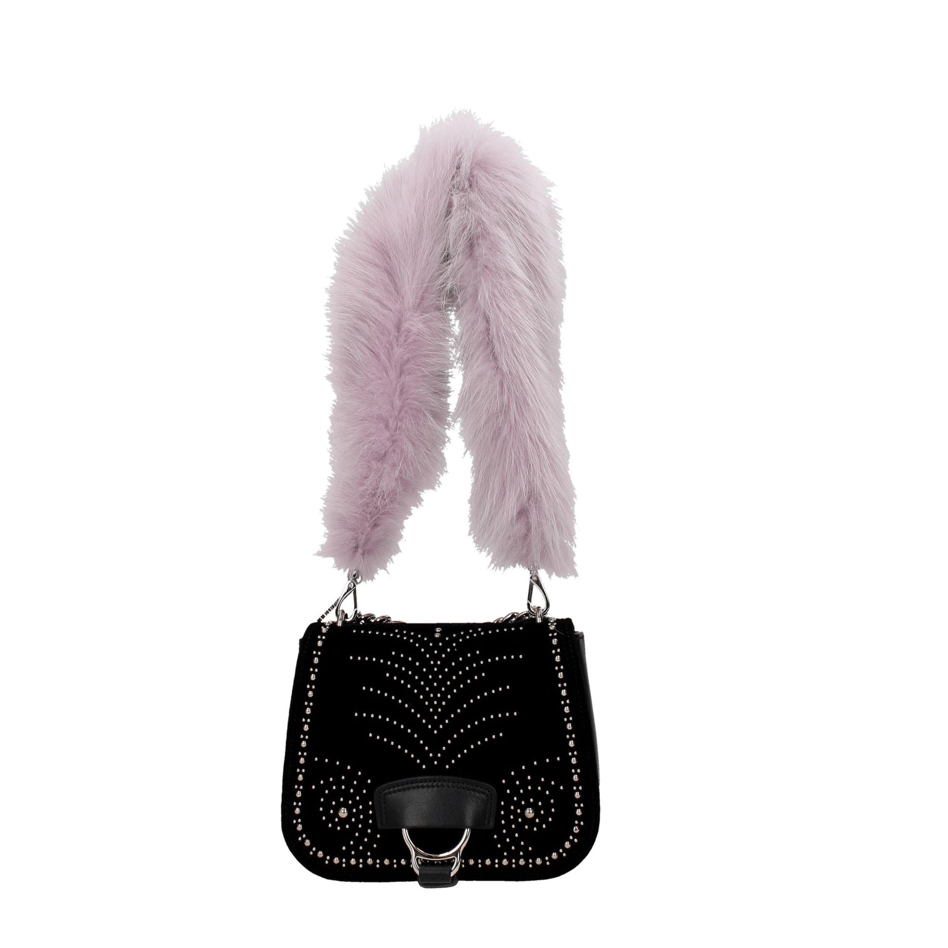 Sacs à bandoulière en fourrure violette Miu Miu