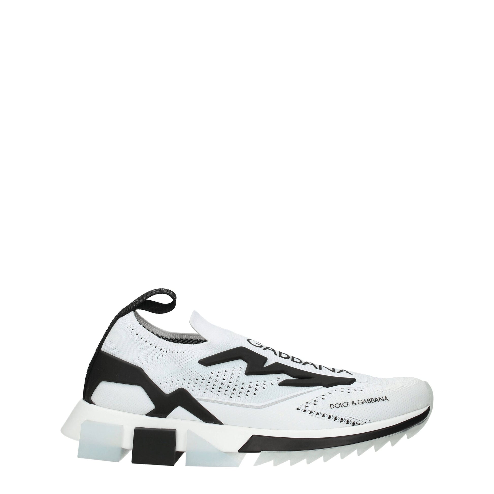 Baskets de sport en tissu blanc Dolce &amp; Gabbana