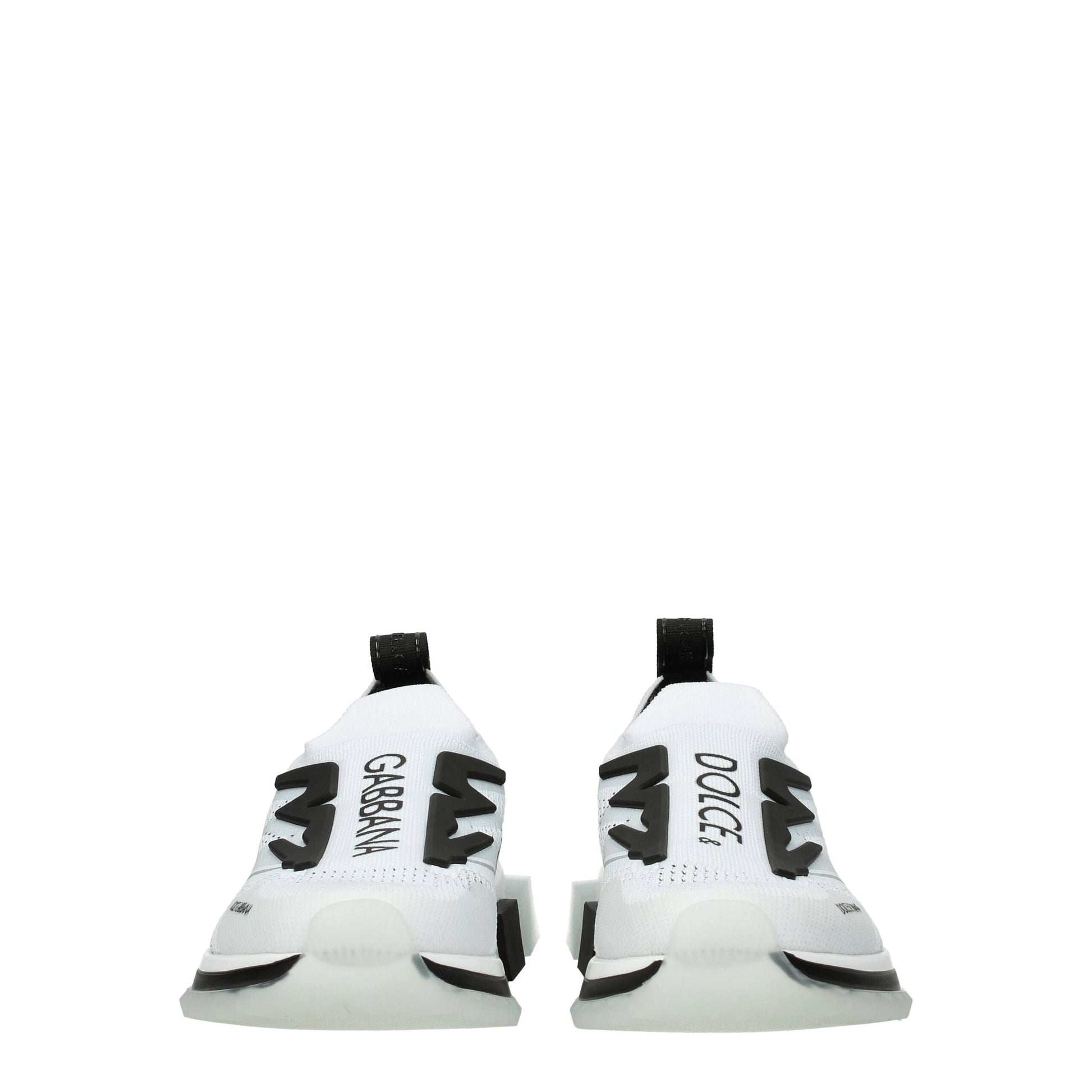 Baskets de sport en tissu blanc Dolce &amp; Gabbana