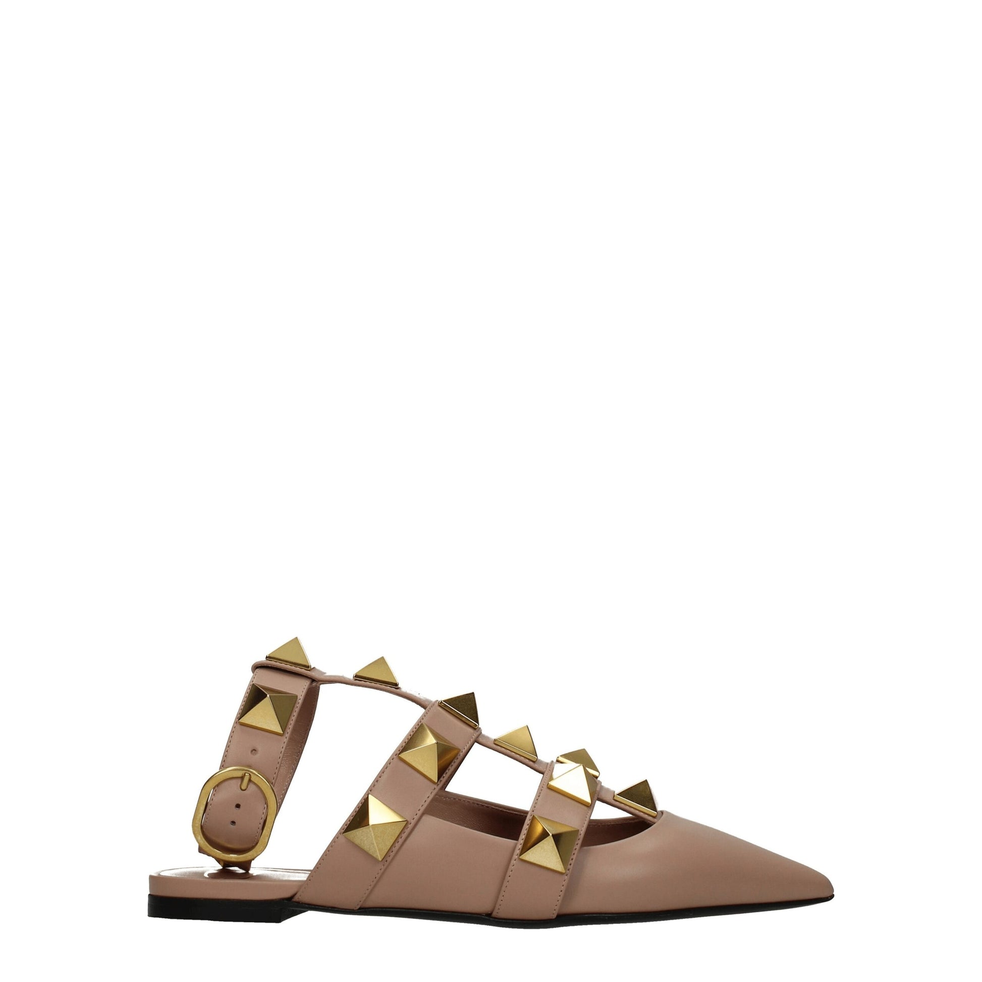 Sandale en cuir rose Valentino Garavani