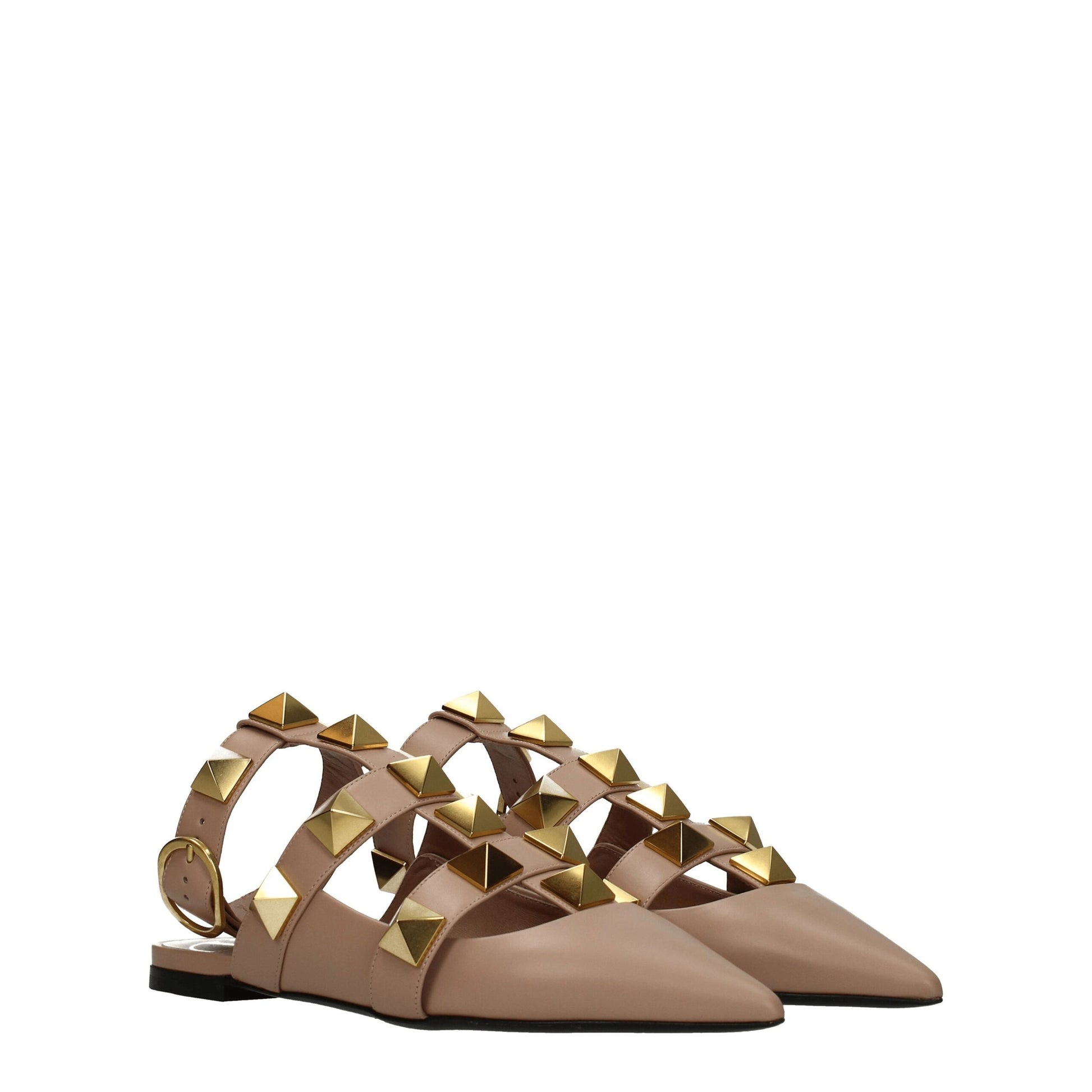 Sandale en cuir rose Valentino Garavani