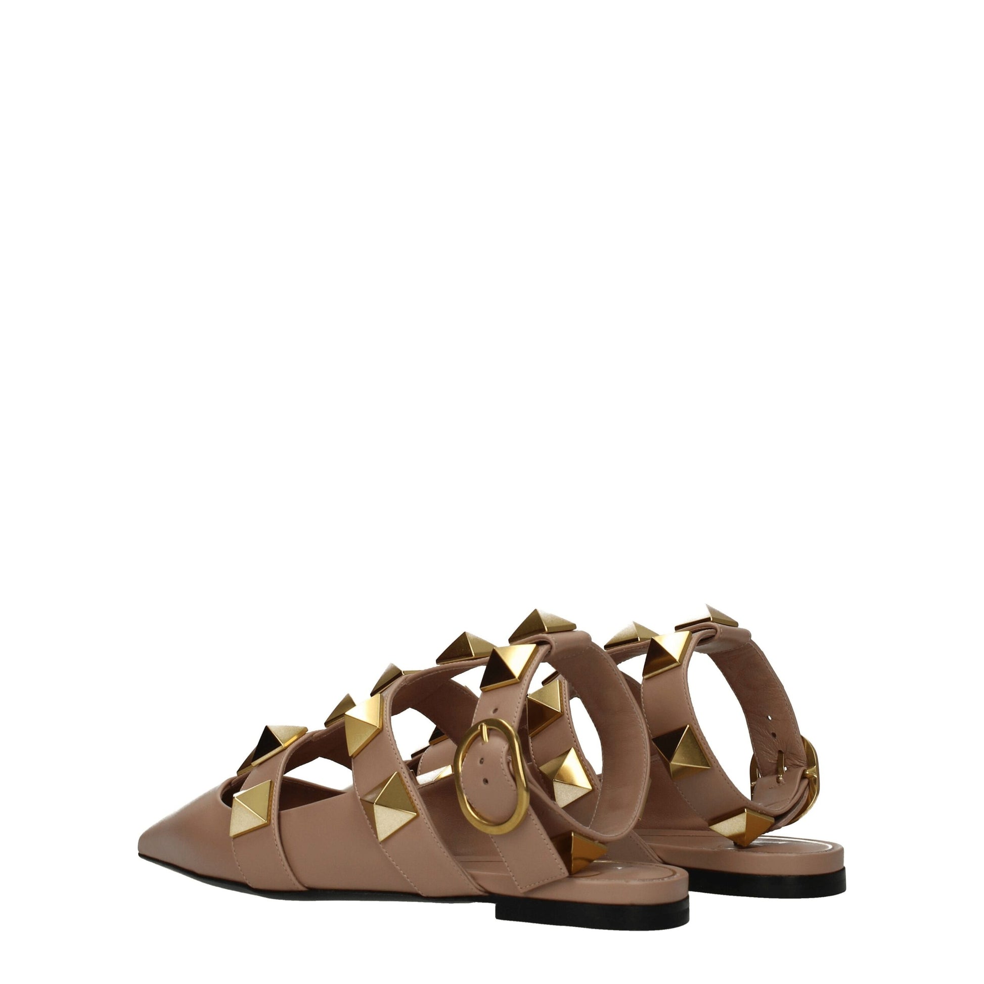 Sandale en cuir rose Valentino Garavani