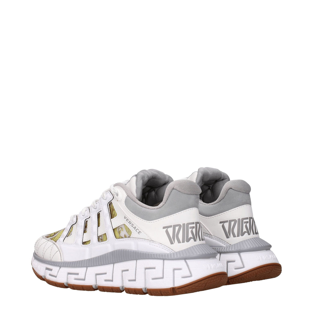 Baskets en cuir blanc Versace