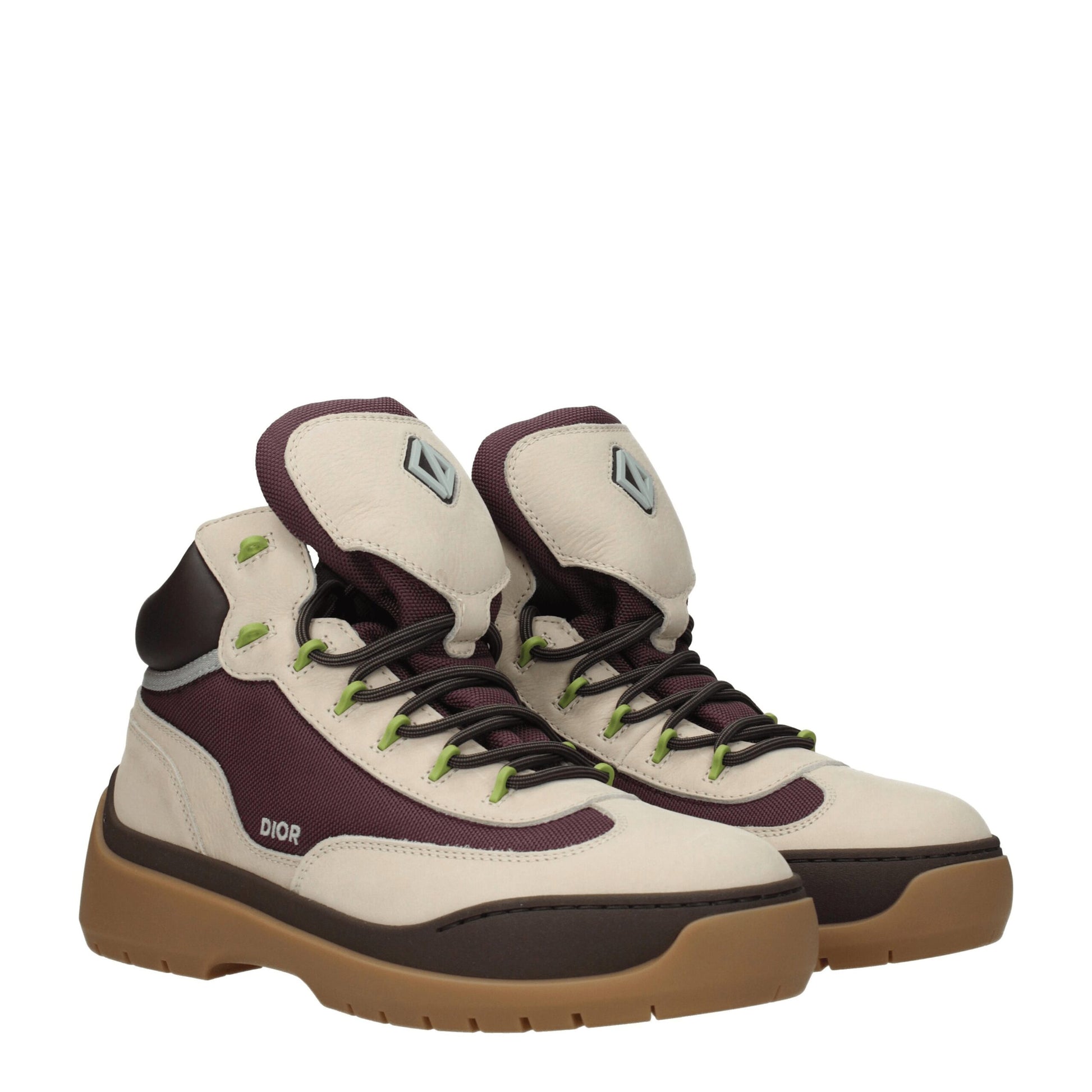 Bottines en cuir beige Christian Dior