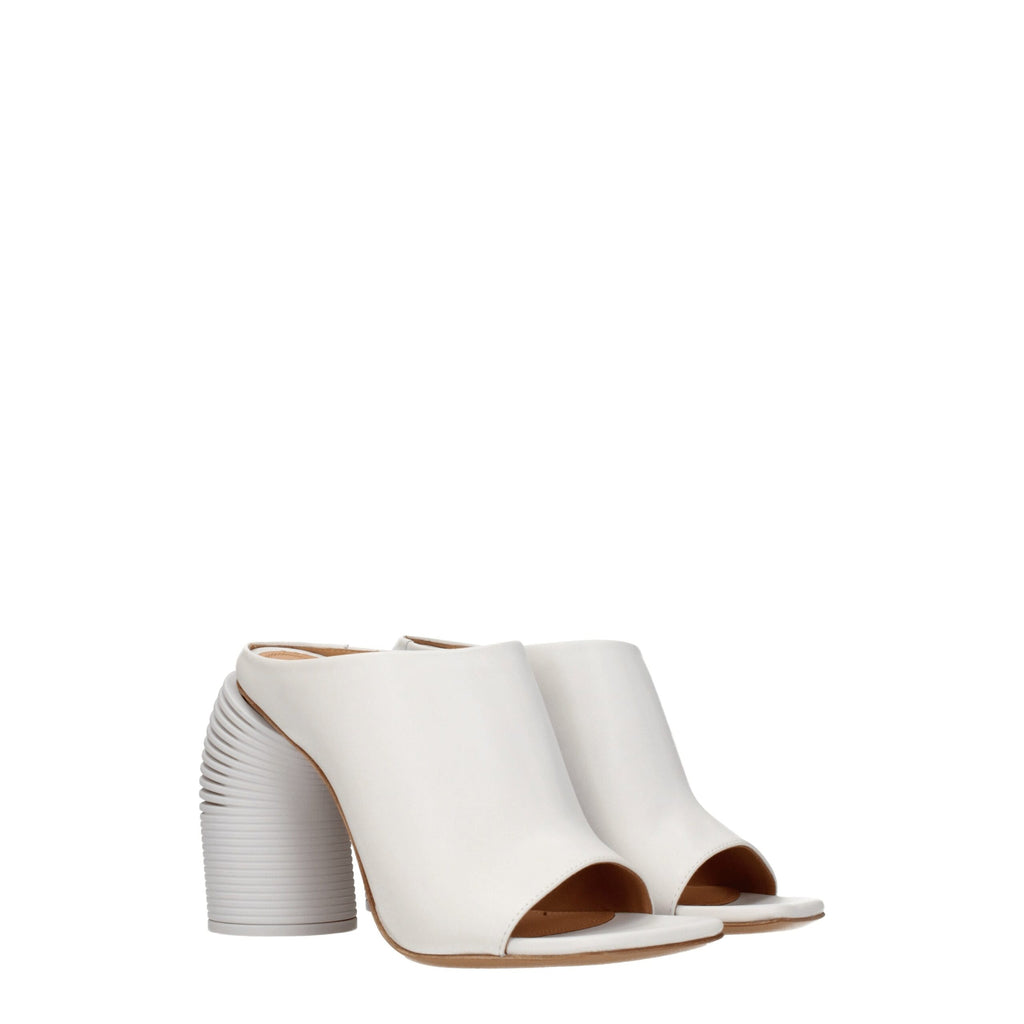 Plateformes en cuir blanc Off-White
