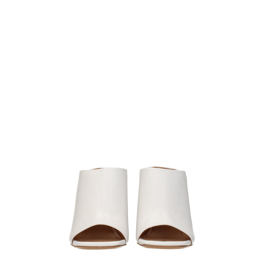Plateformes en cuir blanc Off-White