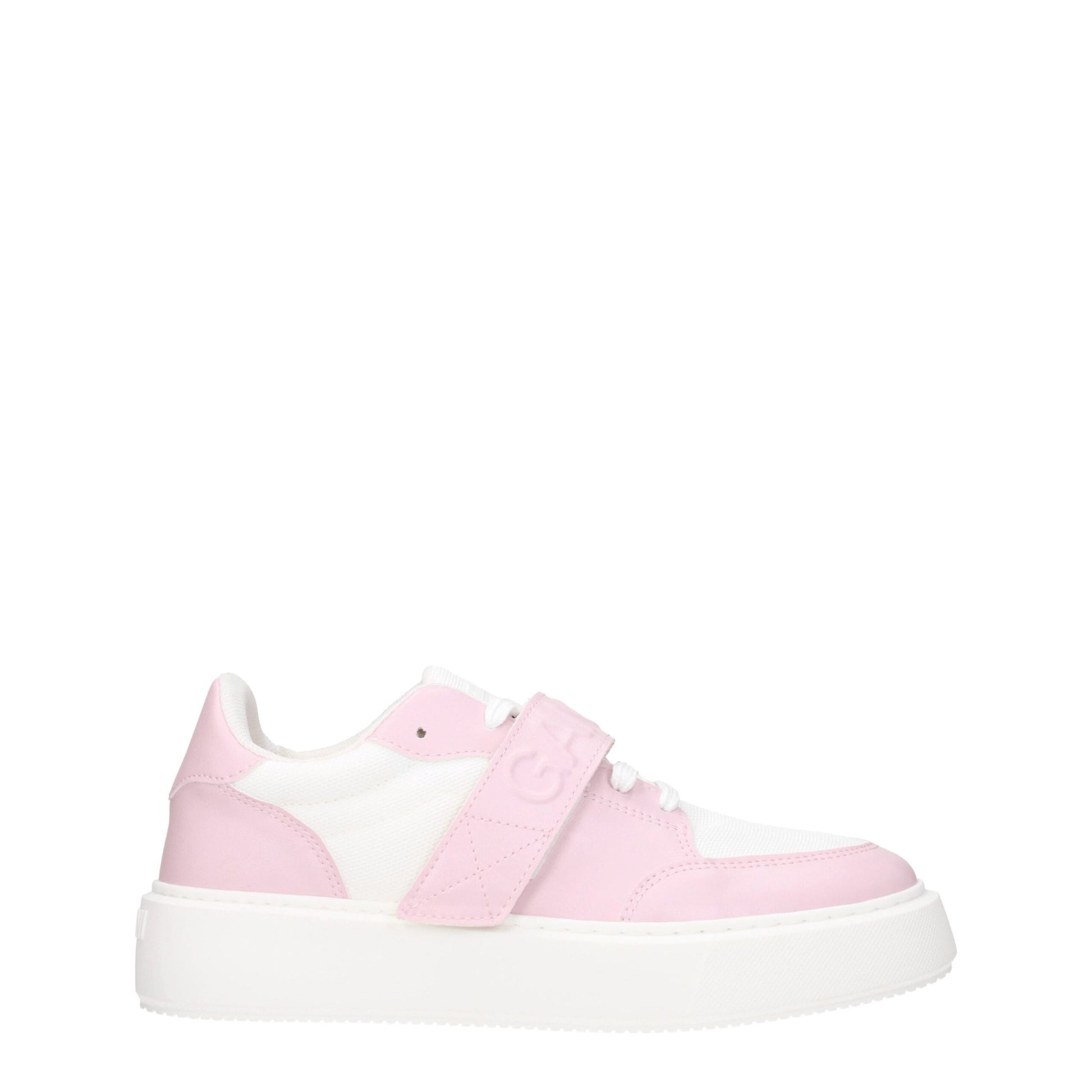 Baskets basses en cuir rose Ganni
