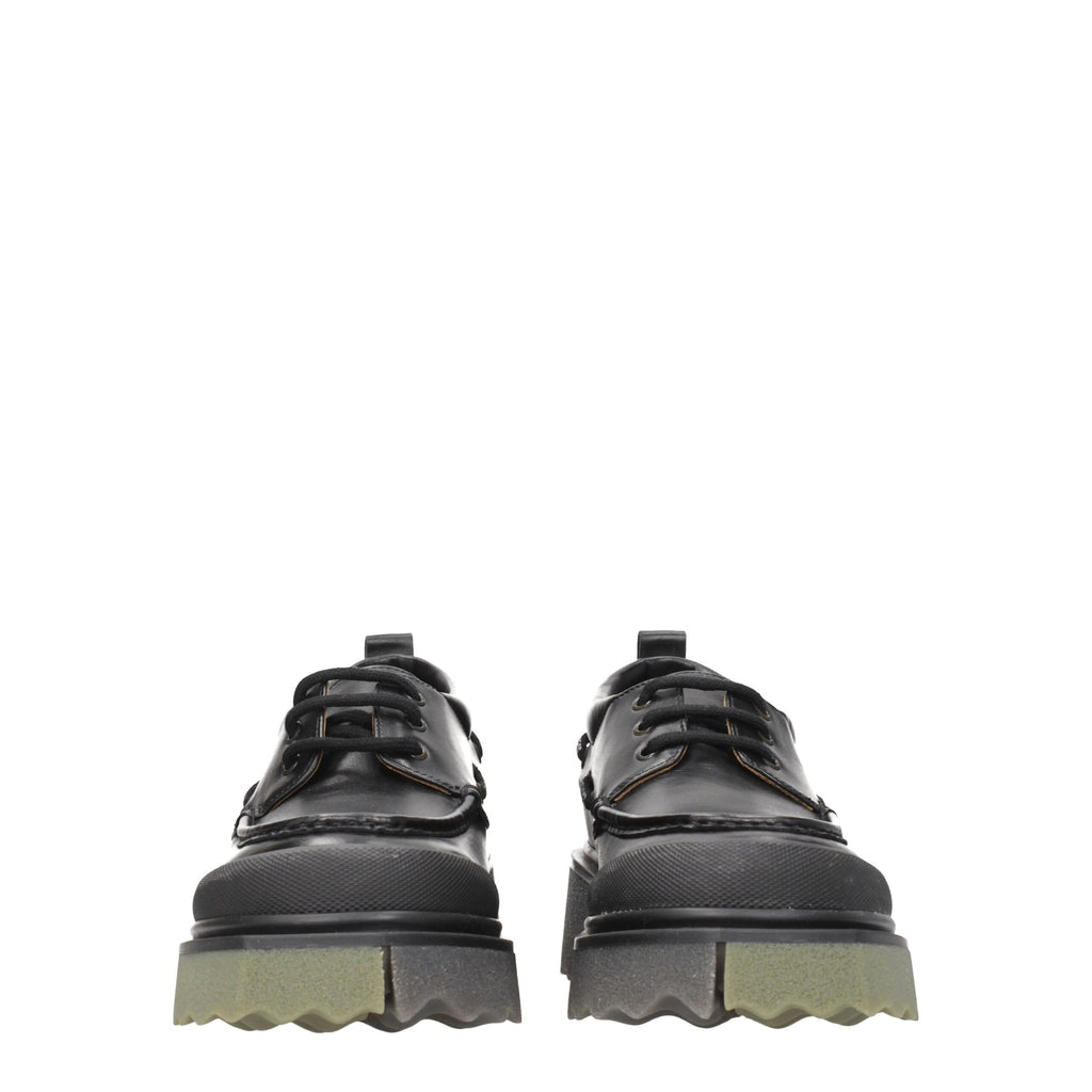 Mocassins à enfiler en cuir noir Off-White