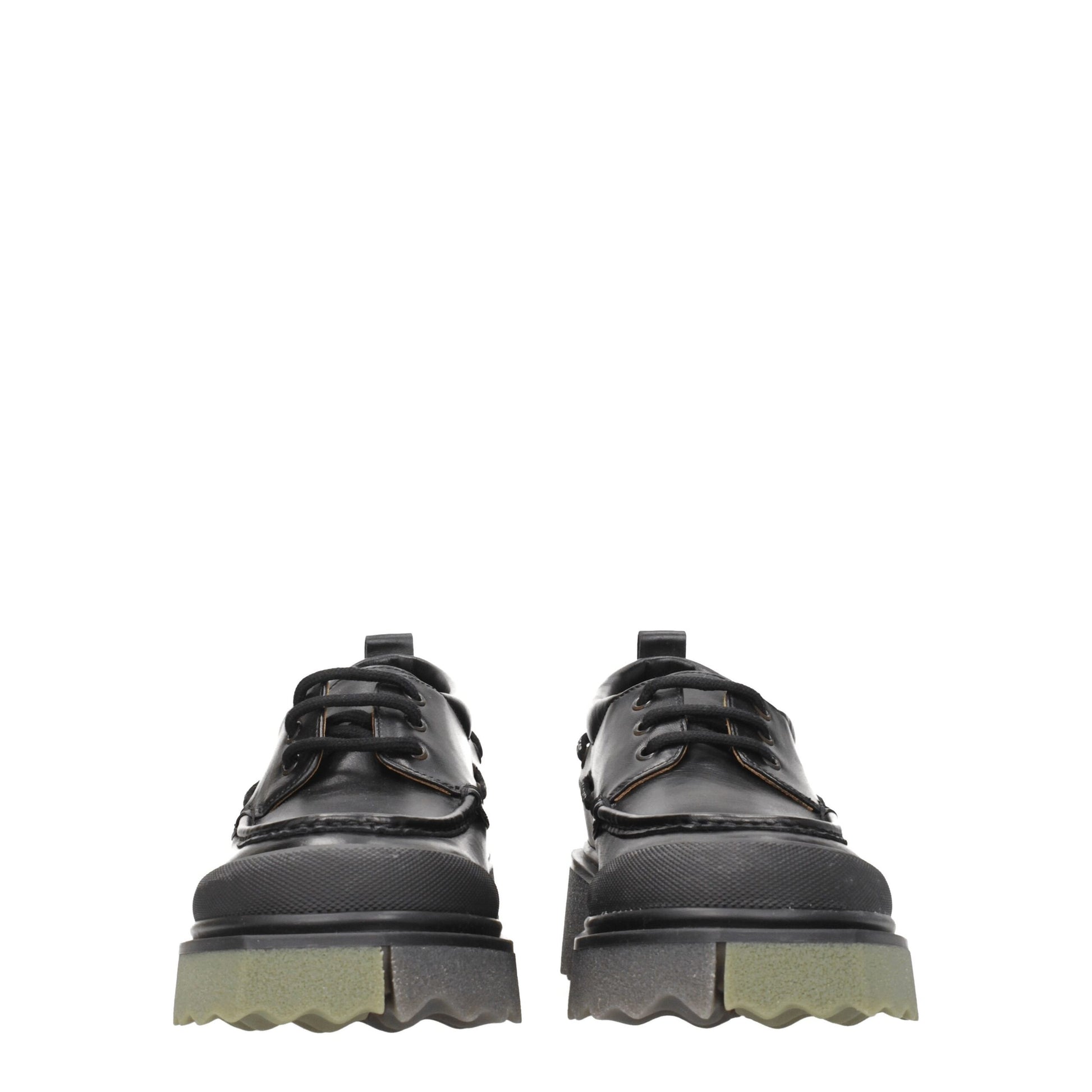 Mocassins à enfiler en cuir noir Off-White
