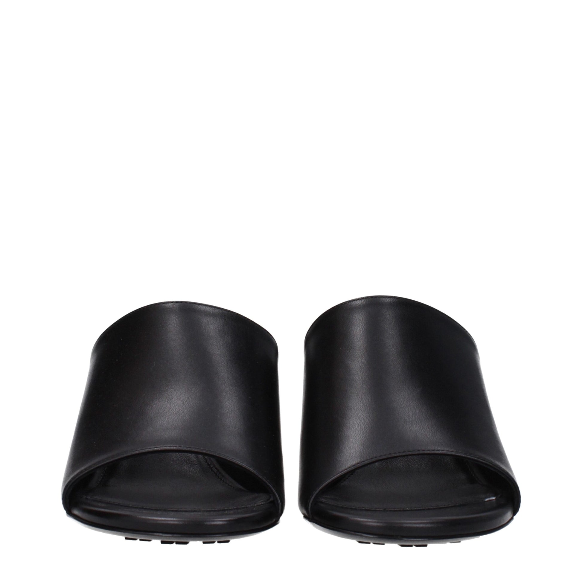 Sandales à talons aiguilles en cuir noir Givenchy