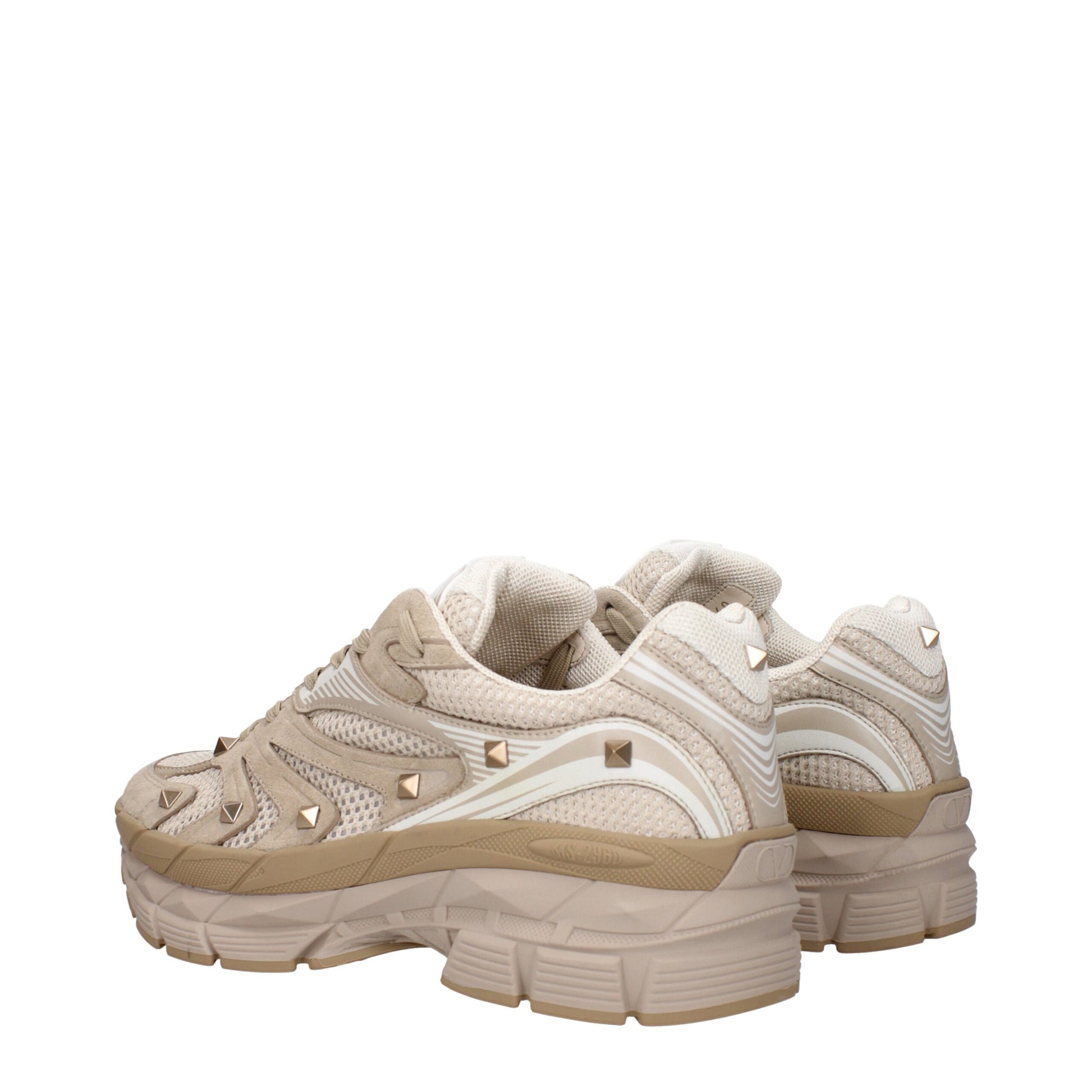 Valentino Garavani Beige Fabric Low Tops