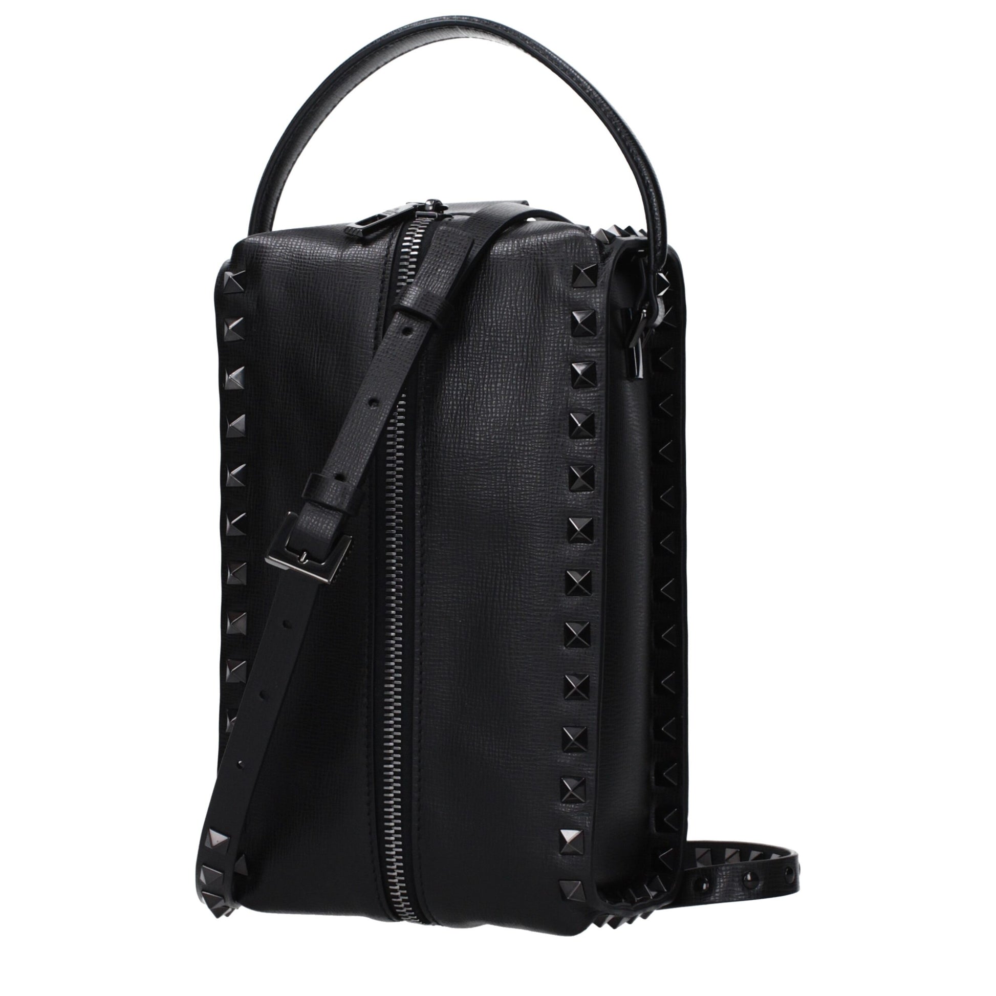 Valentino Garavani Black Leather Clutch Bags
