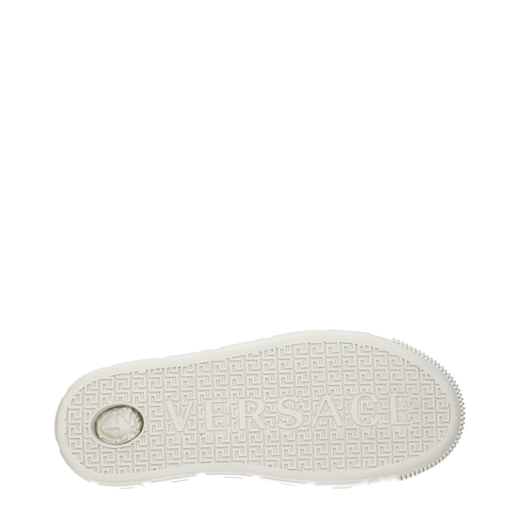 Baskets en tissu doré Versace