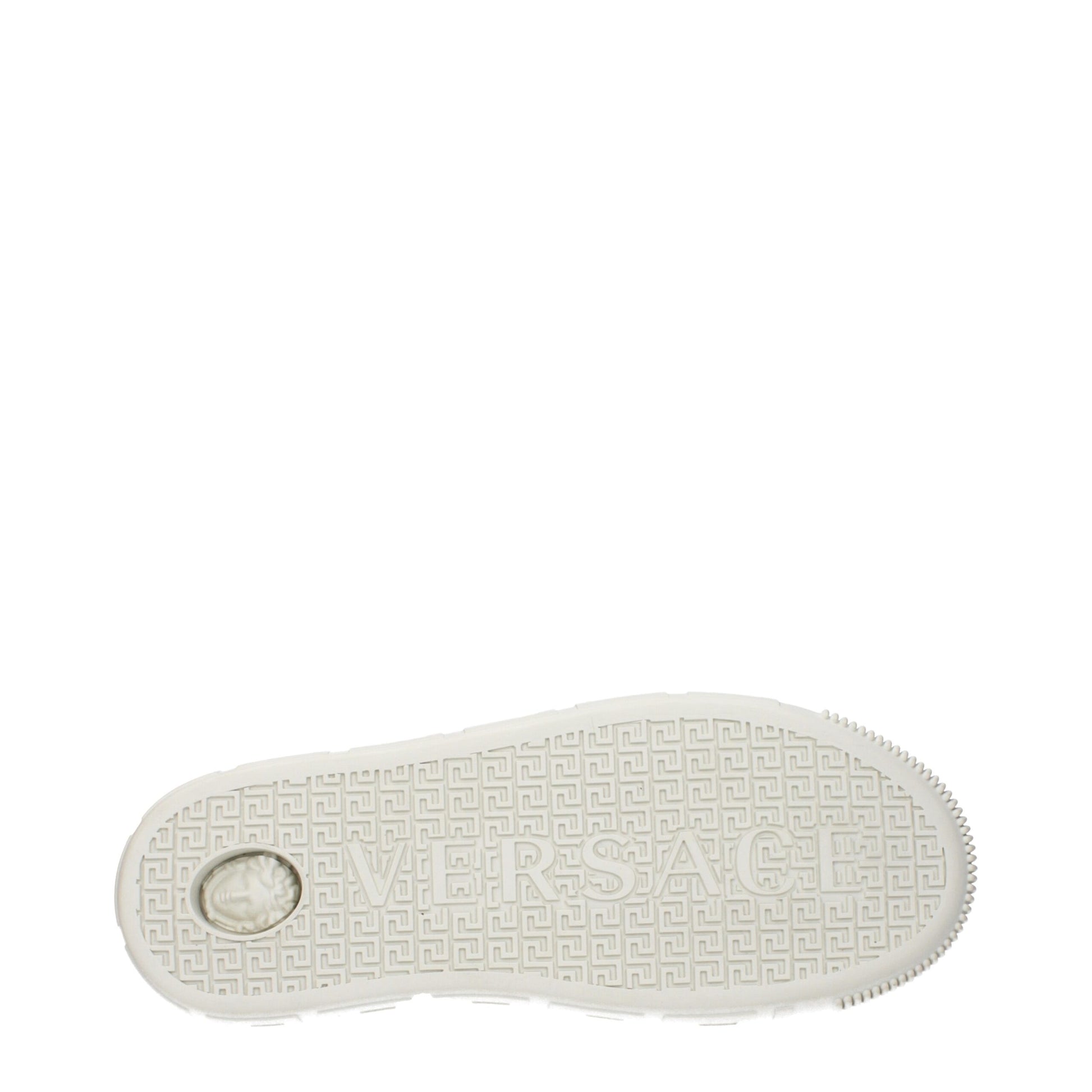 Baskets en tissu doré Versace
