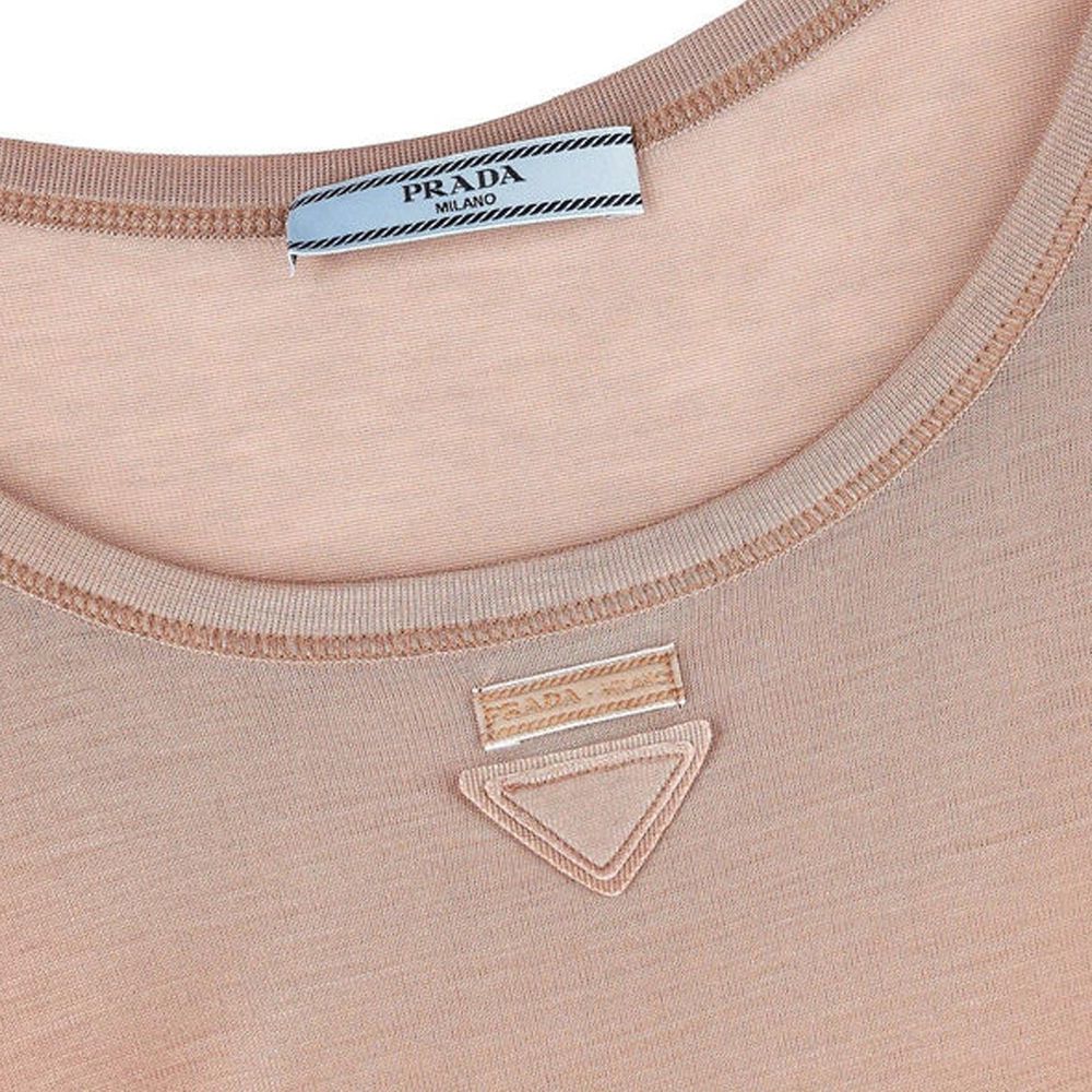 Haut sans manches à logo Prada