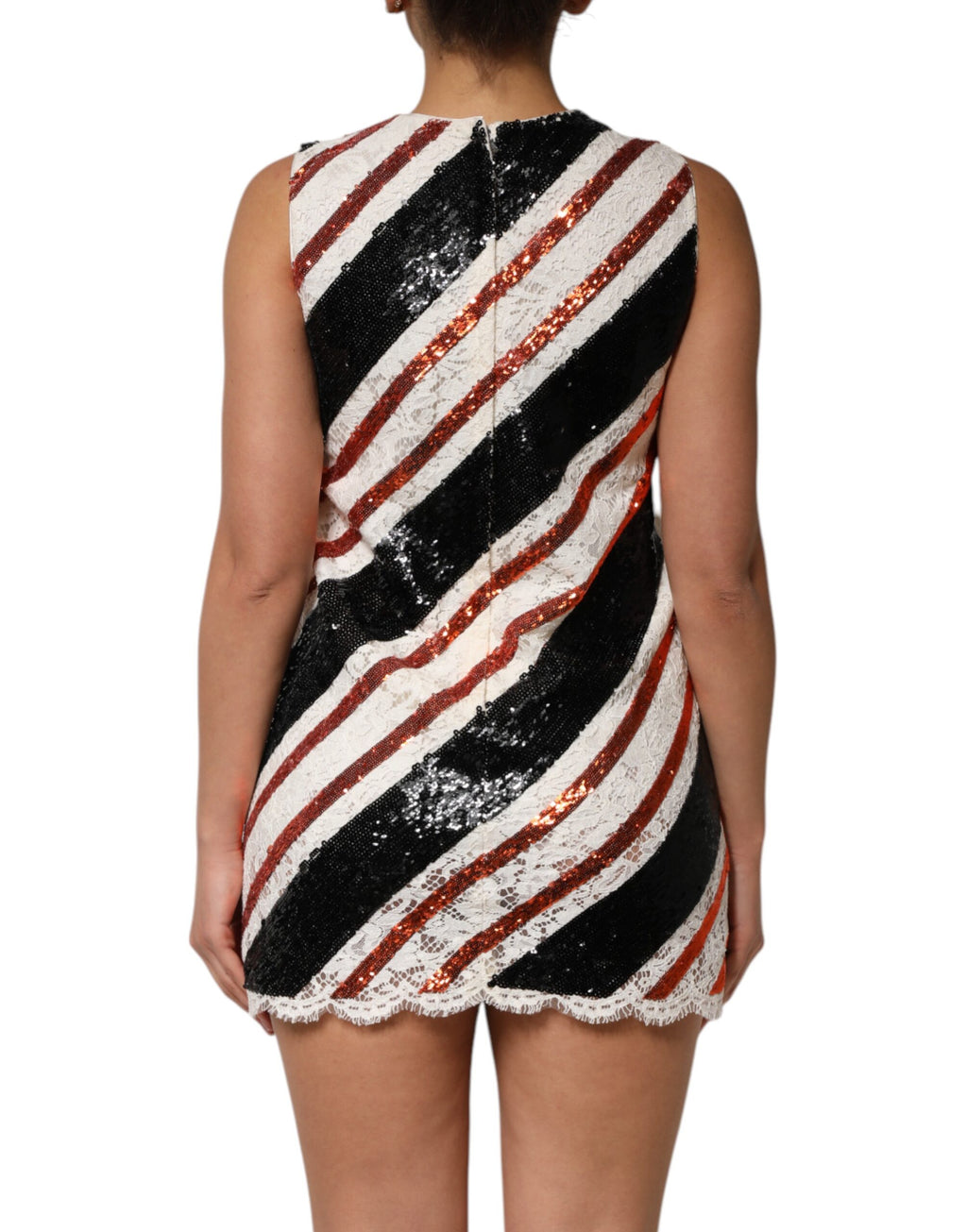 Robe droite à sequins multicolores Dolce &amp; Gabbana
