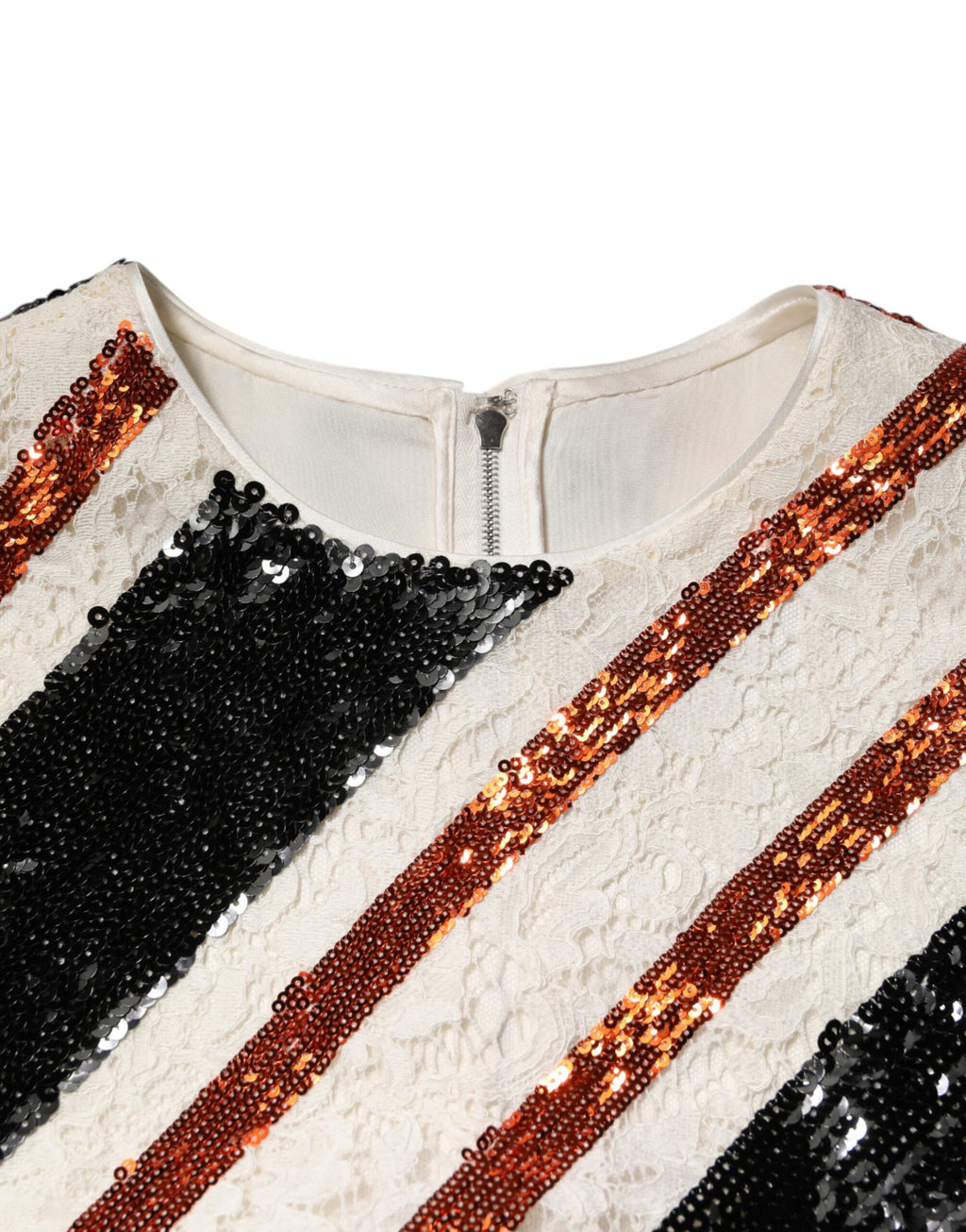 Robe droite à sequins multicolores Dolce &amp; Gabbana