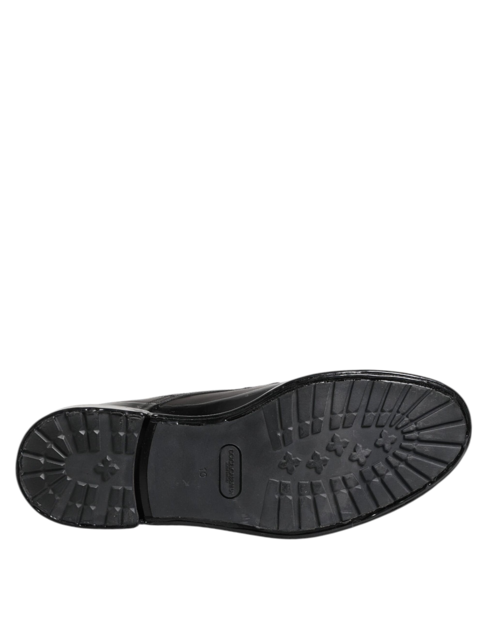 Bottes mi-mollet à lacets marron et noir Dolce &amp; Gabbana pour homme