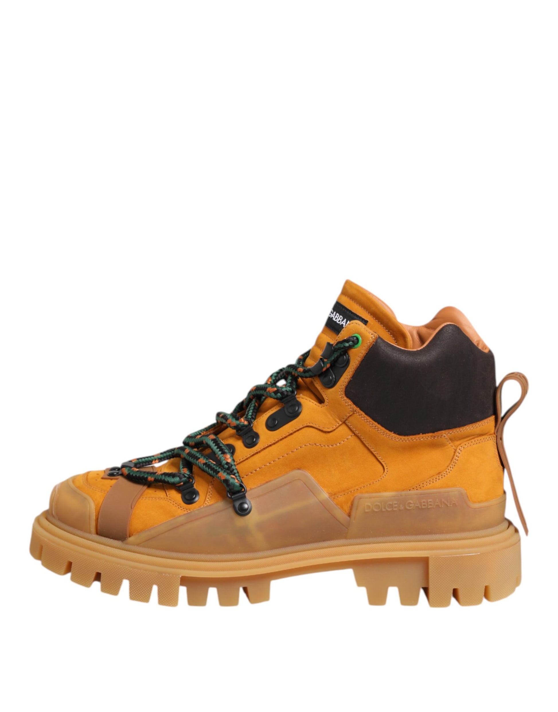 Bottines de randonnée à lacets orange Dolce &amp; Gabbana