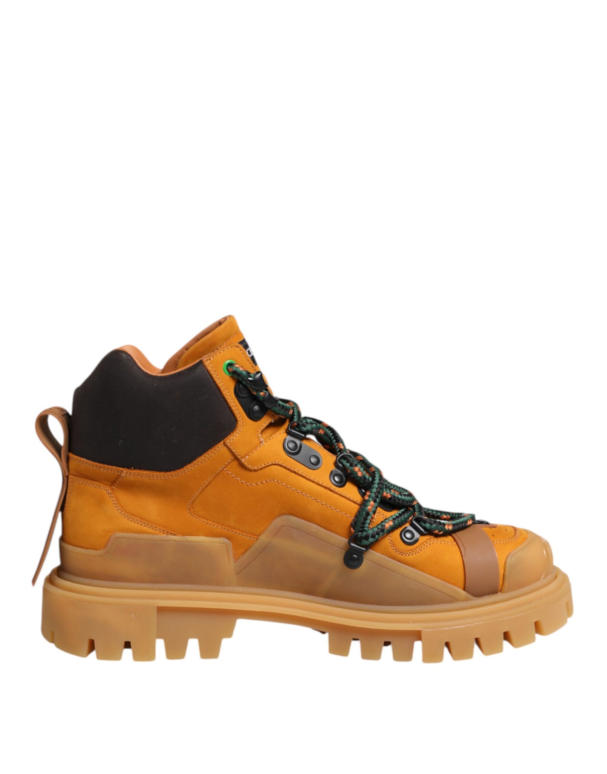 Bottines de randonnée à lacets orange Dolce &amp; Gabbana