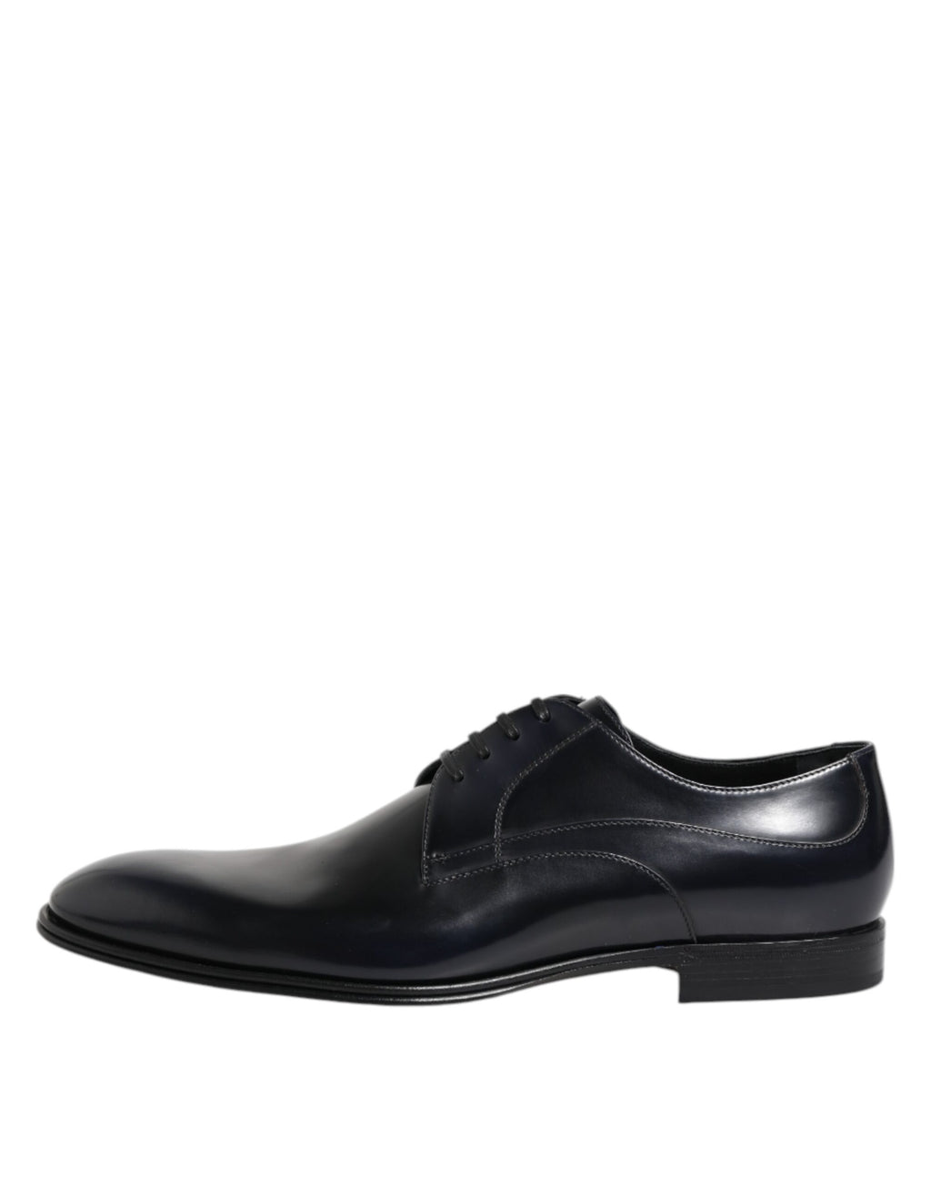 Chaussures derby à lacets en cuir bleu marine Dolce &amp; Gabbana