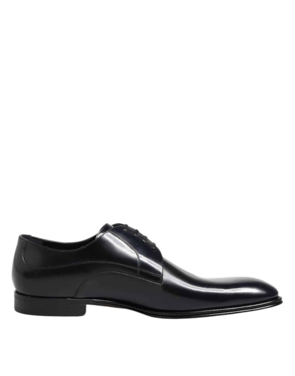 Chaussures derby à lacets en cuir bleu marine Dolce &amp; Gabbana