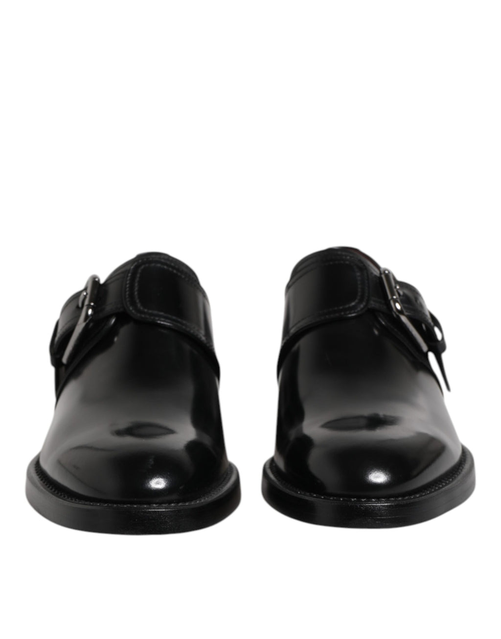Chaussures derby habillées en cuir noir Dolce &amp; Gabbana