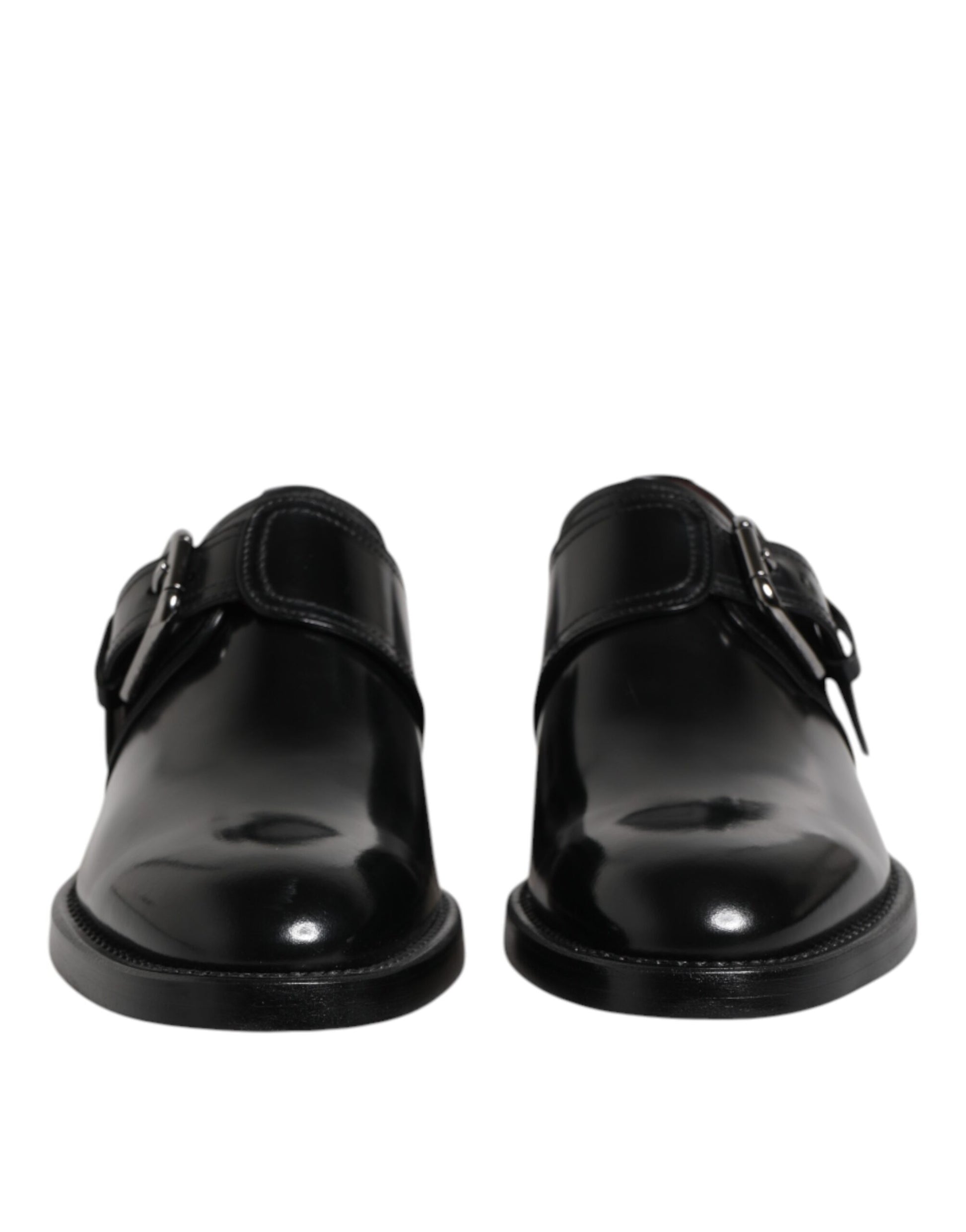 Chaussures derby habillées en cuir noir Dolce &amp; Gabbana