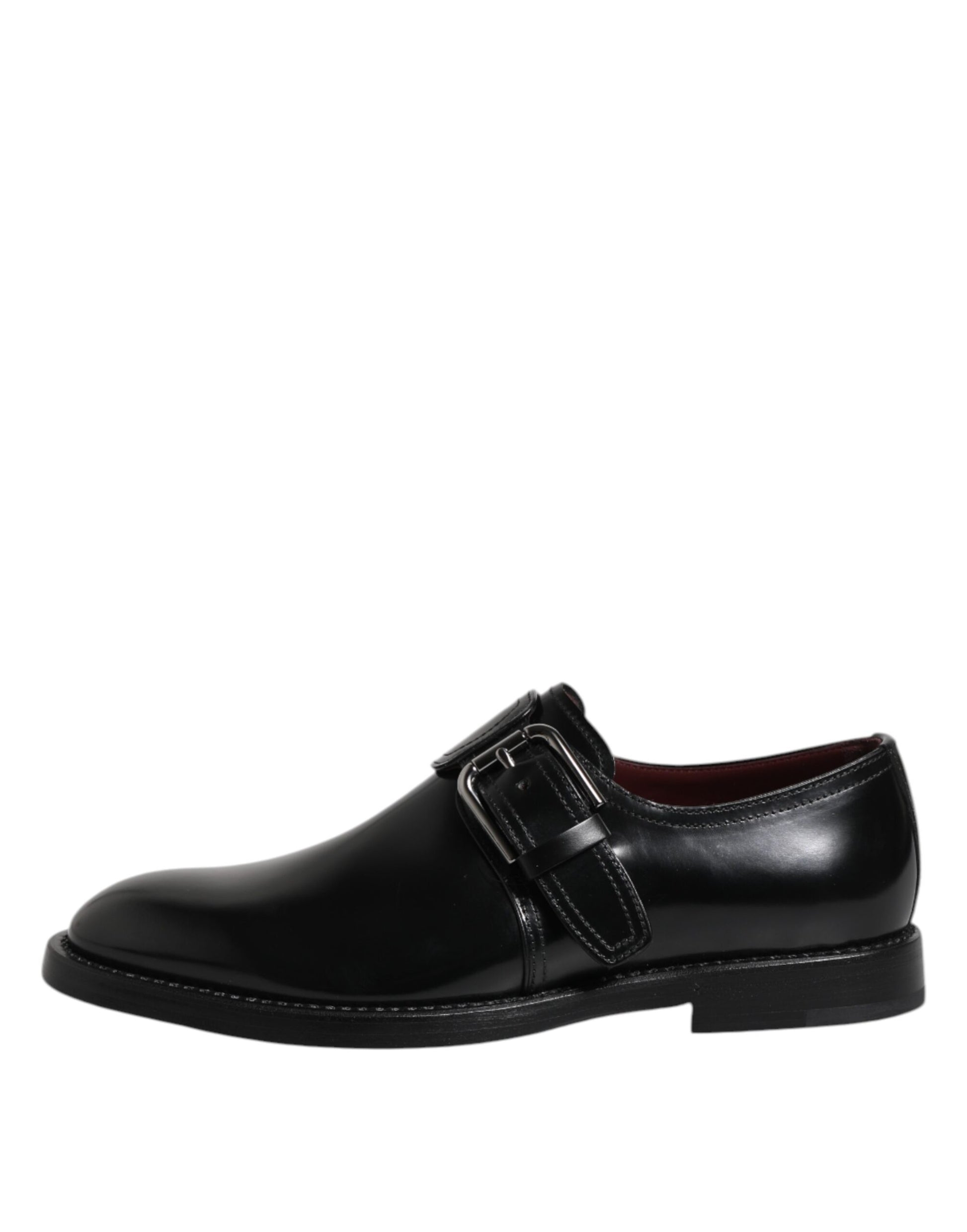 Chaussures derby habillées en cuir noir Dolce &amp; Gabbana