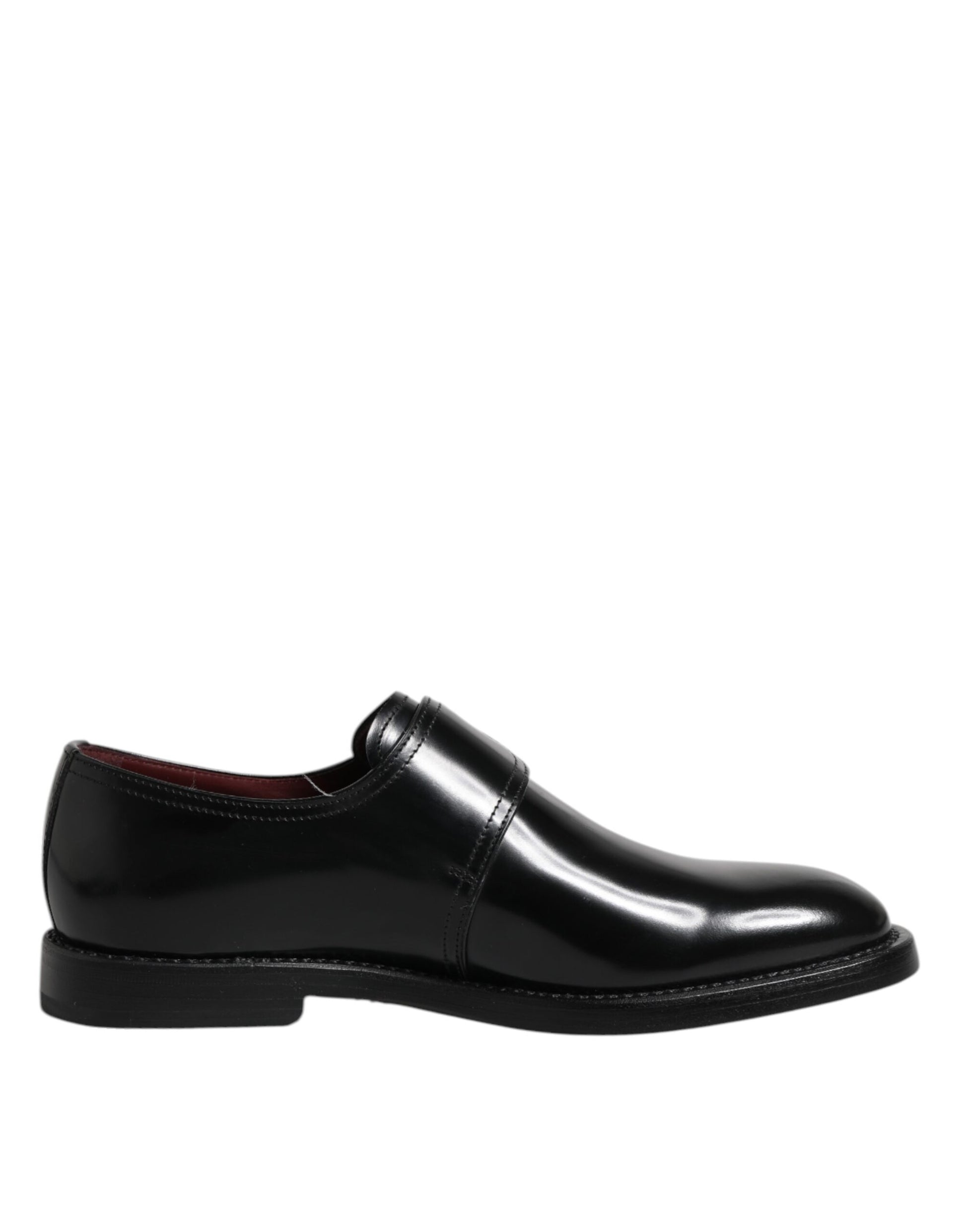 Chaussures derby habillées en cuir noir Dolce &amp; Gabbana