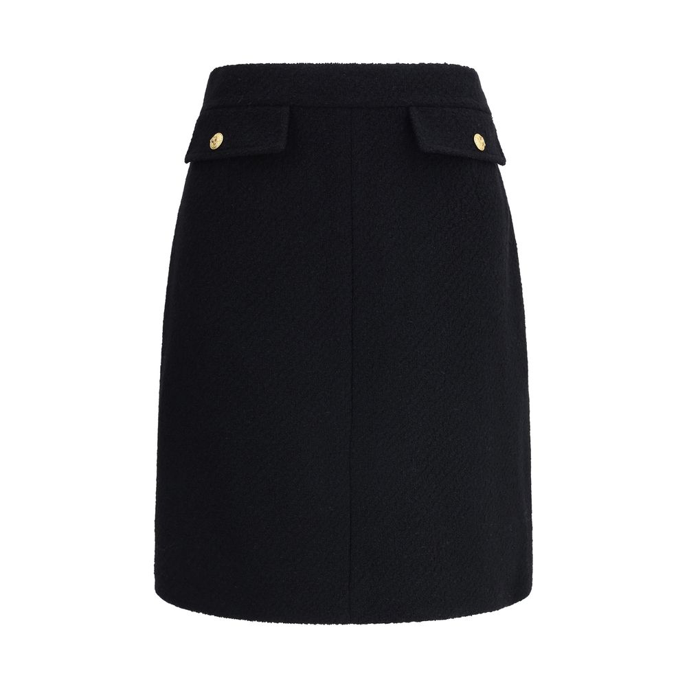 Jupe midi en laine bouclée Chloé