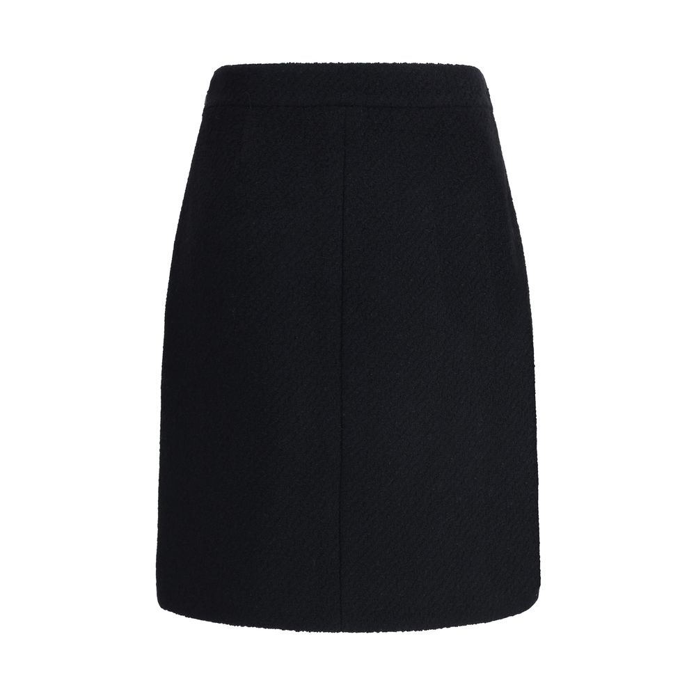 Jupe midi en laine bouclée Chloé