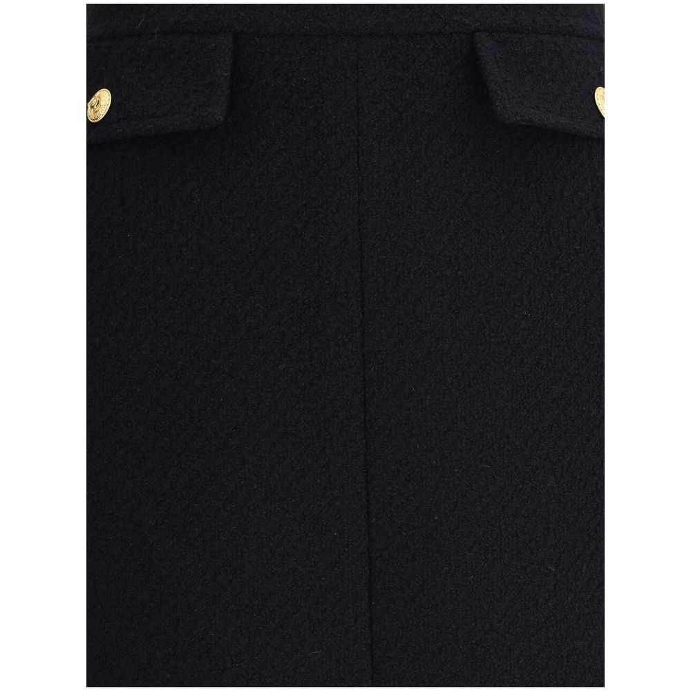 Jupe midi en laine bouclée Chloé