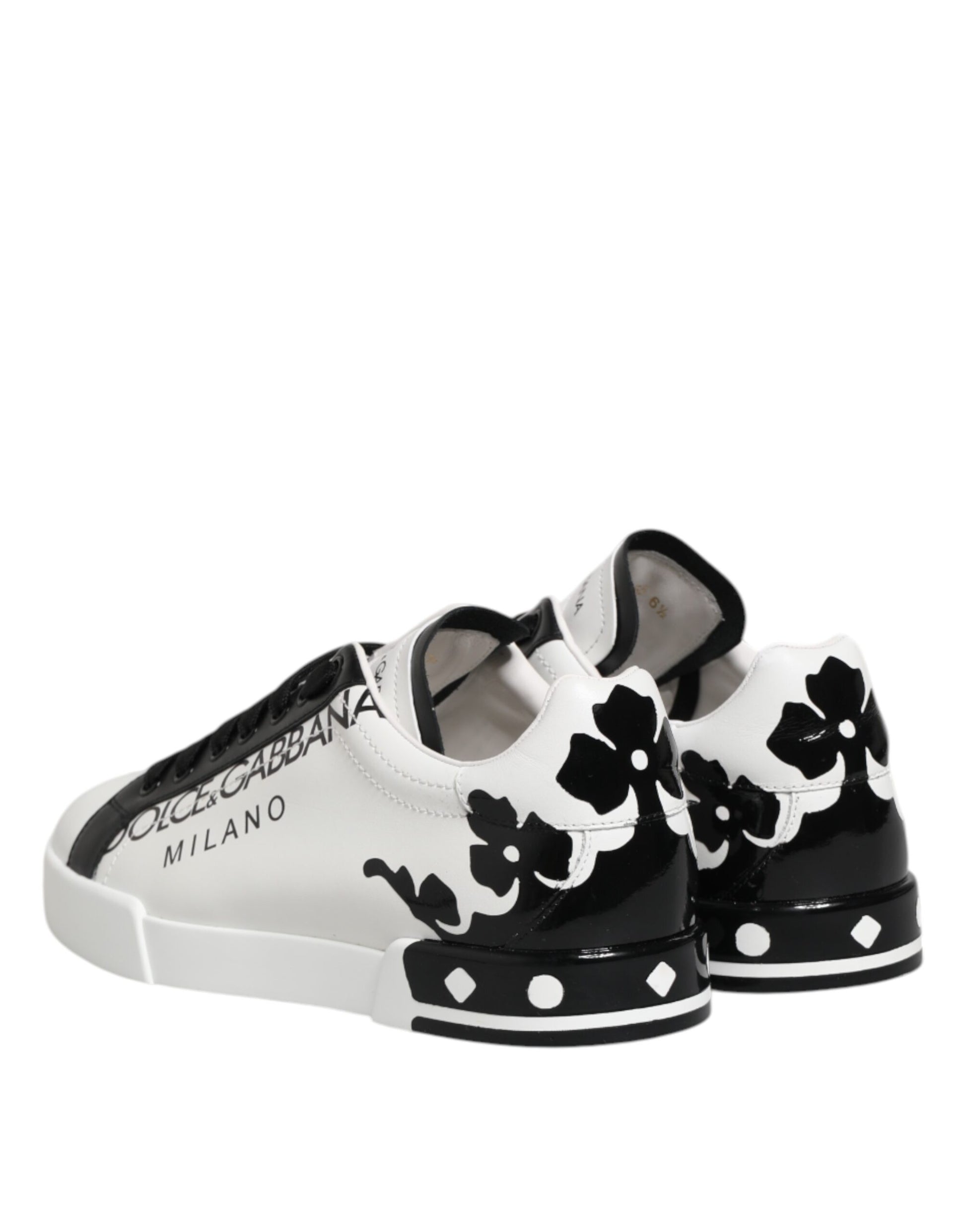 Baskets basses Dolce &amp; Gabbana pour homme, blanches et noires