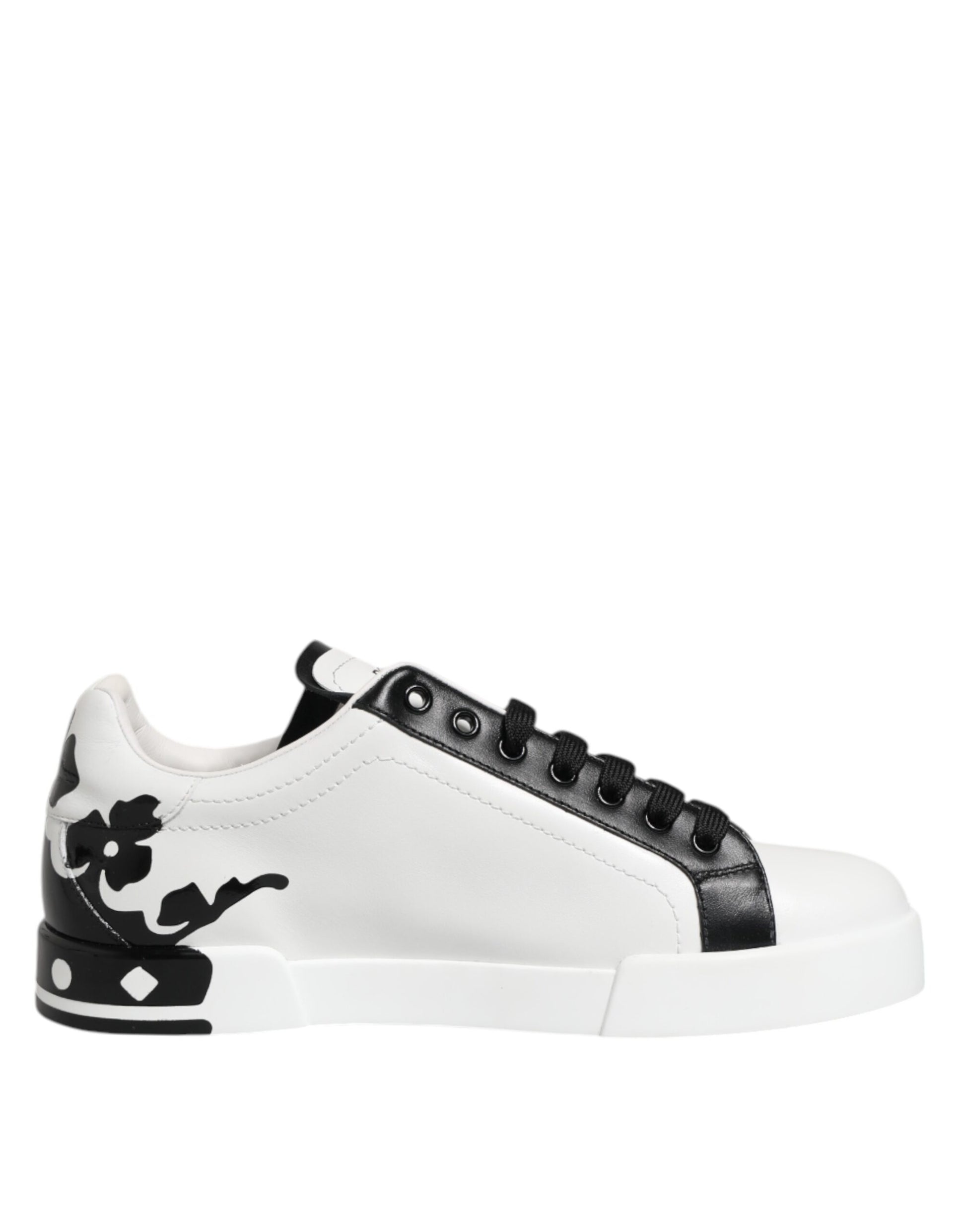 Baskets basses Dolce &amp; Gabbana pour homme, blanches et noires